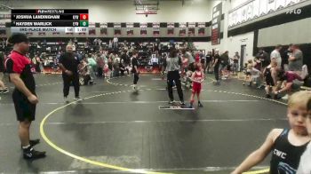 55 lbs 3rd Place Match - Hayden Warlick, Suplex City Raptors vs Joshua Landingham, Knights Youth Wrestling