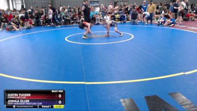 87 lbs Quarterfinal - Justin Tucker, Cowboy Mat Club vs Joshua Eller, Team Aggression Wrestling Club