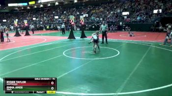 75 lbs Quarterfinal - Ryder Taylor, Unattached vs Emma Amos, WBD3