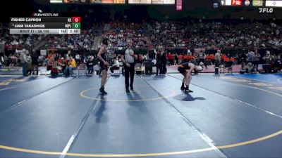 3A 106 lbs Champ. Round 1 - Liam Takashige, New Plymouth vs Fisher Capron, Butte County