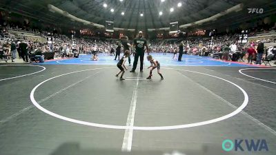 40 lbs Quarterfinal - Tennesselynn Goodner, Standfast vs Tesslyn Brogden, Hinton Takedown Club