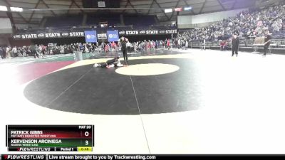 92 lbs Cons. Round 1 - Kervenson Arciniega, Ravens Wrestling vs Patrick Gibbs, Mat Rats Rebooted Wrestling