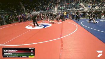 43 lbs 2nd Place Match - Remi Lind, Douglas Wrestling Club vs Sofia Reynolds, Windy City Wrestlers