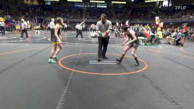 100 lbs Quarterfinal - Addisyn Spencer, Saegertown vs Elle Anderson, Mt. Lebanon