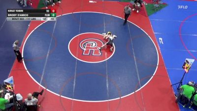 117 lbs Consi Of 32 #1 - Kruz Tobin, Tri Valley vs Brody D'Amico, Plum