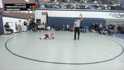 53 lbs Champ. Round 2 - Christopher Callahan, TW Wrestling vs Samuel Bushey, Mountain Man Wrestling Club