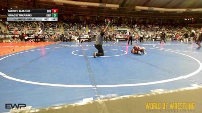 60 lbs Quarterfinal - Maisyn Malone, Bartlesville Wrestling Club vs Gracie Tokarski, Unaffiliated