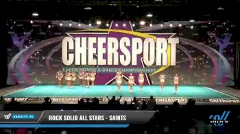 Rock Solid All Stars - SAINTS [2021 L3 Senior - Small Day 2] 2021 CHEERSPORT National Cheerleading Championship