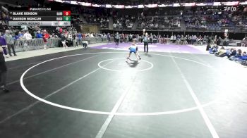 Cons. Round 1 - Blake Benson, Garretson vs Daeson Moncur, Harding County