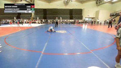 56 lbs Rr Rnd 1 - Bryson Grimm, CT Whale vs Maverick Elliott, Mat Assassins Blue