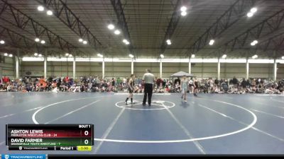 102 lbs Round 1 (4 Team) - Ashton Lewis, Middleton Wrestling Club vs David Farmer, Grangeville Youth Wrestling