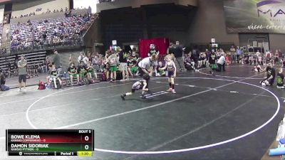 50 lbs Round 2 (6 Team) - Bowe Klema, Kansas Copperhead vs Damon Sidoriak, Kansas Python