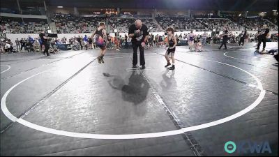 55 lbs Consi Of 4 - Kyng Walker, Barnsdall Youth Wrestling vs Trenton Hendrix, Duncan Demon Wrestling