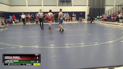 157 lbs Semifinal - Landon Mead, Thiel College vs Joshua Searle, Washington & Jefferson