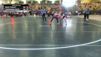 95 lbs Cons. Round 1 - Brady Hoggatt, Aloca Tornadoes vs Christopher Wolfe, Wildcats Wrestling