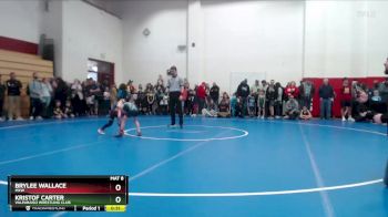 48-53 lbs Champ. Round 1 - Kristof Carter, Valparaiso Wrestling Club vs Brylee Wallace, MXW