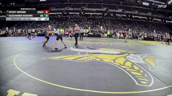 D1-150 lbs Cons. Round 3 - Wyatt Hepner, Grosse Pointe South HS vs Alexander Buskirk, Detroit Catholic Central HS