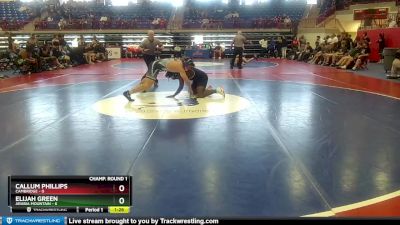 190 lbs Round 1 (16 Team) - Elijah Green, Arabia Mountain vs Callum Phillips, Cambridge