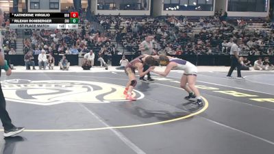 120 lbs 1st Place Match - Katherine Virgilio, Brunswick vs Rileigh Romberger, Smithsburg