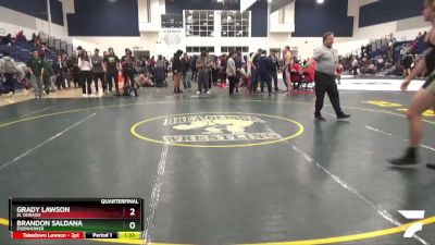 215 lbs Quarterfinal - Brandon Saldana, Eisenhower vs Grady Lawson, El Dorado