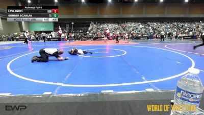 70 lbs Round Of 32 - Levi Angel, Reign Wrestling Club vs Gunner Scanlan, Team Aggression