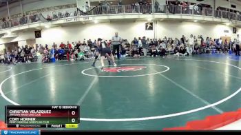 182 lbs Champ. Round 2 - Cory Horner, Perry Meridian Wrestling Club vs Christian Velazquez, Jimtown Wrestling Club
