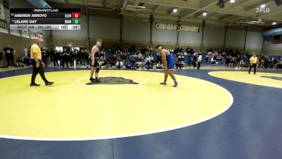 288 lbs Round Of 16 - Andrew Arroyo, Clovis vs Leland Day, Grandview (CO)