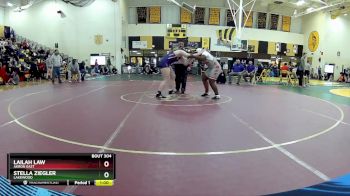 235 lbs Cons. Round 3 - Lailah Law, Akron East vs Stella Ziegler, Lakewood