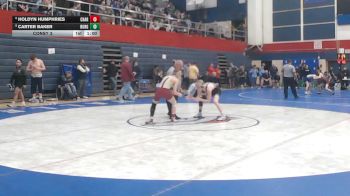 107 lbs Consy 3 - Holdyn Humphries, Chartiers-Houston vs Carter Baker, Burgettstown