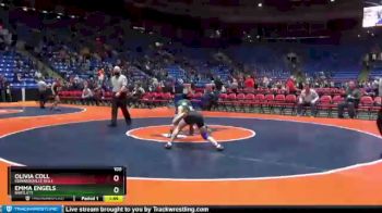 100 lbs Champ. Round 1 - Emma Engels, Bartlett vs Olivia Coll, Edwardsville (H.S.)