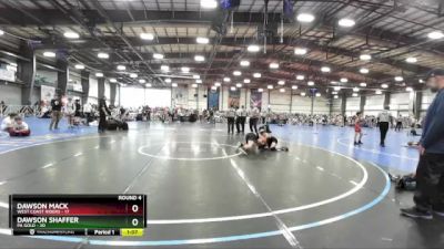 140 lbs Rd# 7- 10:45am Saturday Final Pool - Dawson Shaffer, PA Gold vs DAWSON MACK, West Coast Riders