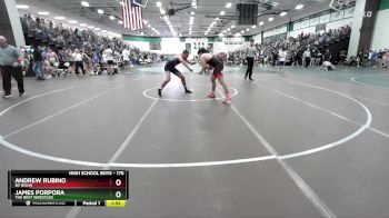 175 lbs Quarterfinal - Andrew Rubino, BV Bison vs James Porpora, The Best Wrestler