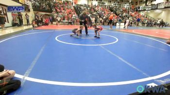 46 lbs Final - Maculey Andrews, Hilldale Youth Wrestling Club vs Miles Sanders, Sallisaw Takedown Club