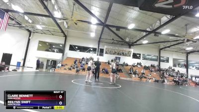 160 lbs Semifinal - Claire Bennett, Manchester vs Reilynn Swift, Manchester