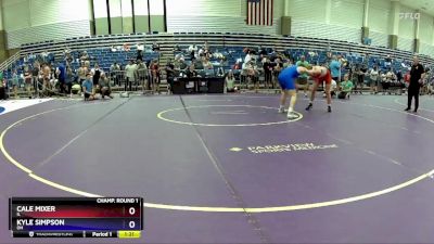 150 lbs Champ. Round 1 - Cale Mixer, IL vs Kyle Simpson, OH
