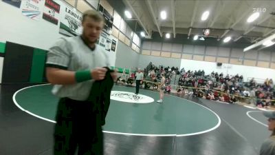 120 lbs Champ. Round 2 - Oaklee Smith, Cody vs Gracie Price, Thunder Ridge