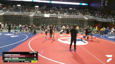 57 lbs 3rd Place Match - Ashlee Vegors, Green River Grapplers Wrestling vs Harper Mamalis, Green River Grapplers Wrestling