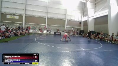 138 lbs Placement Matches (8 Team) - Brandon Green, Illinois vs Hunter Stevens, Wisconsin