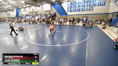 100 lbs Semifinal - Brayden McMillan, Team Prestige vs Ryder Rhoades, Uintah Jr High Wrestling