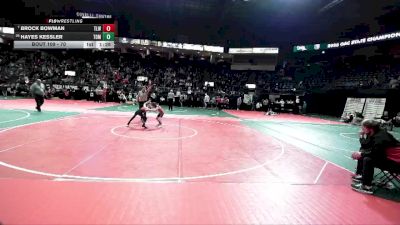 70 lbs Champ. Round 1 - Brock Bowman, TLWA vs Hayes Kessler, TOM2