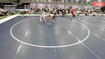 16U Boys - 126 lbs Cons. Round 2 - Boston Mateer, Iowa vs Deforrest Snow, Riverhawk Wrestling Club