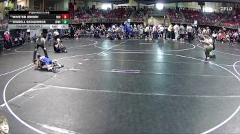 80 lbs Champ. Round 2 - Whitten Jensen, Burwell vs Terrell Skogerboe, Junior Titans Wrestling Club