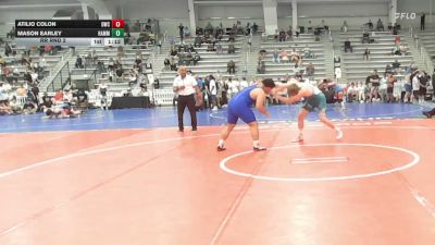 220 lbs Rr Rnd 2 - Atilio Colon, Doughboy Black - HSB vs Mason Earley, Hammer Wrestling Club - HSB