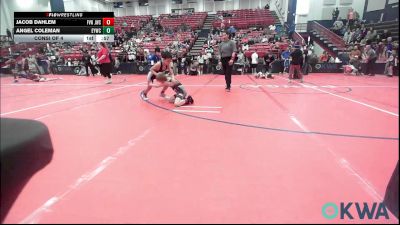 61 lbs Consi Of 4 - Jacob Dahlem, Jacket Wrestling Club vs Angel Coleman, Enid Youth Wrestling Club