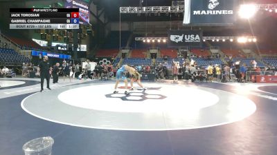 157 lbs Cons. Rd Of 16 - Jack Torosian, California vs Gabriel Champagne, California