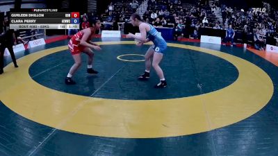 53kg Quarterfinal - Gurleen Dhillon, Canadian Mal Wrestling vs Clara Perry, Alberta Elite Women`s Wrestling Club