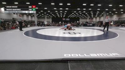 190 lbs 1st Place Match - Aidan Kranz, South Dakota vs Mateo Martinez, Florida