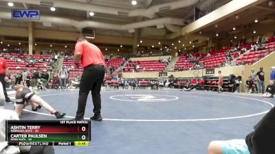 96 lbs 1st Place Match - Carter Paulsen, Open Mats vs Ashtin Terry, Nebraska Boyz