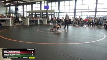 B-16 lbs Cons. Semi - Henry Slaymaker, Hammerin Hawks vs Greyson Maxwell, Hawkeye Wrestling Academy