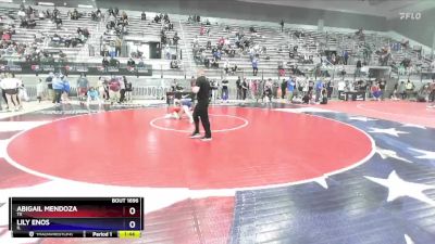 40 lbs Round 3 - Abigail Mendoza, TX vs Lily Enos, IL